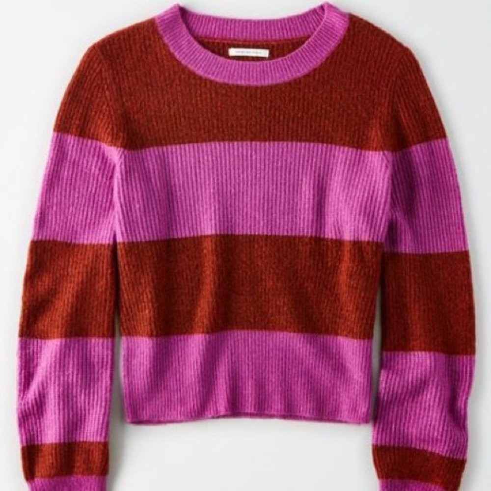 American Eagle Striped Rugby Sweater